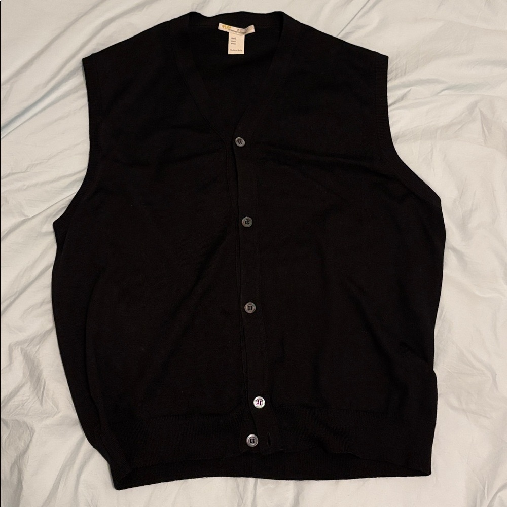 E. Zegna 100% Wool Vest